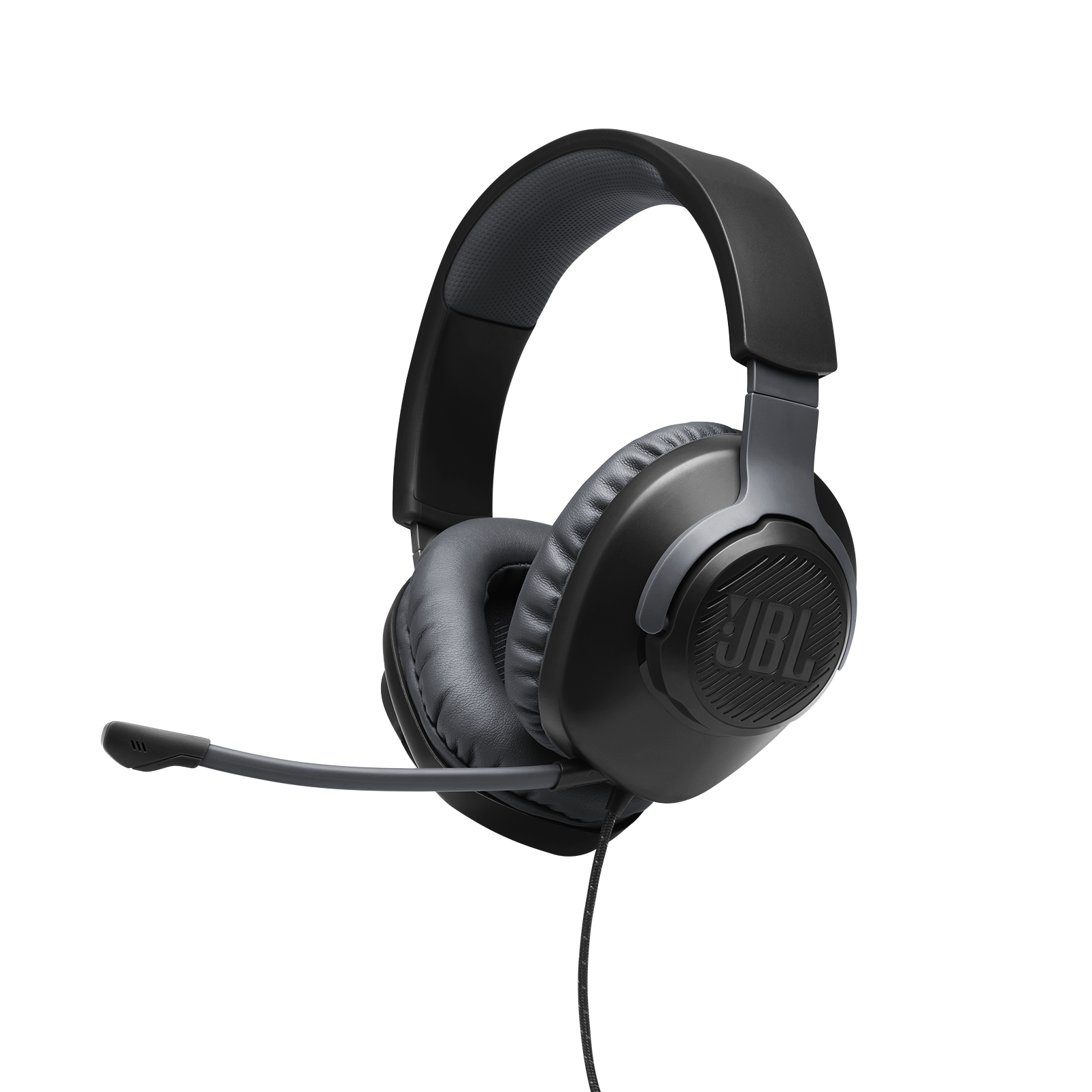 JBL Quantum 100 - Black - Wired over-ear gaming headset with flip-up mic - Detailshot 9